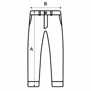 size guide, pants normal waist, L'Usine Bleue