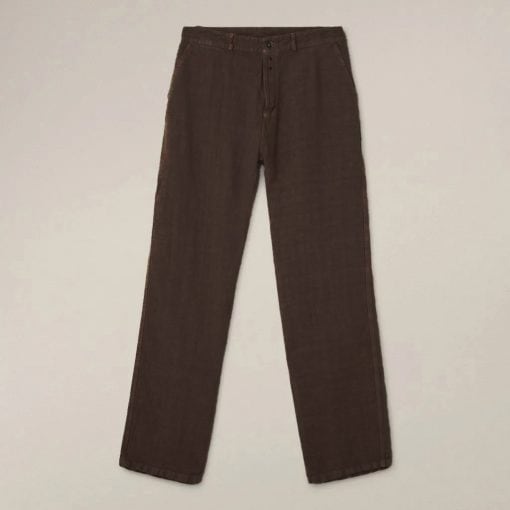 Vetra heavy linen craftman pants – Brown