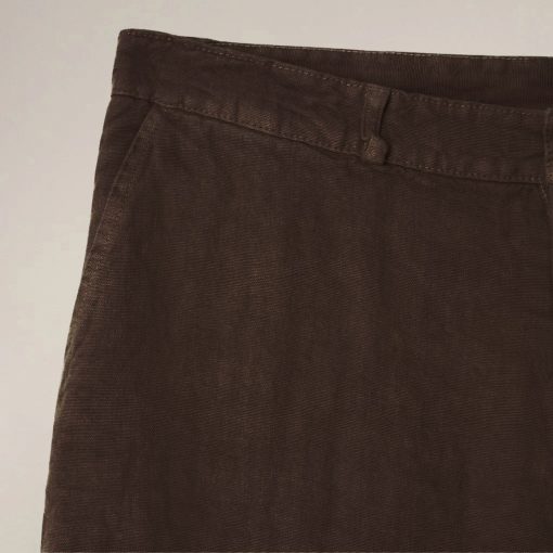 Vetra heavy linen craftman pants – Brown - Image 2