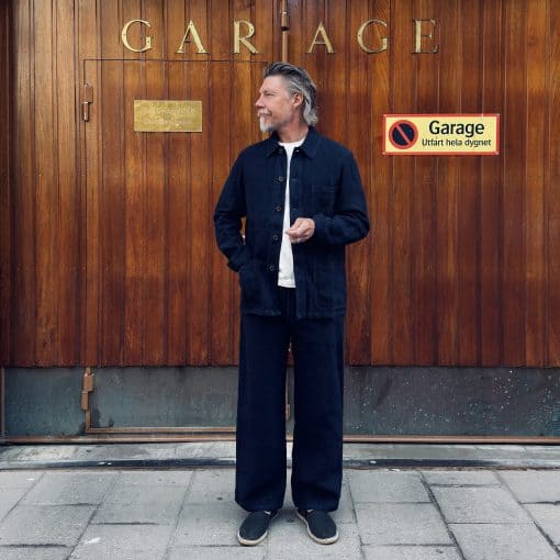 Vetra Heavy Linen Craftman Pants – Navy