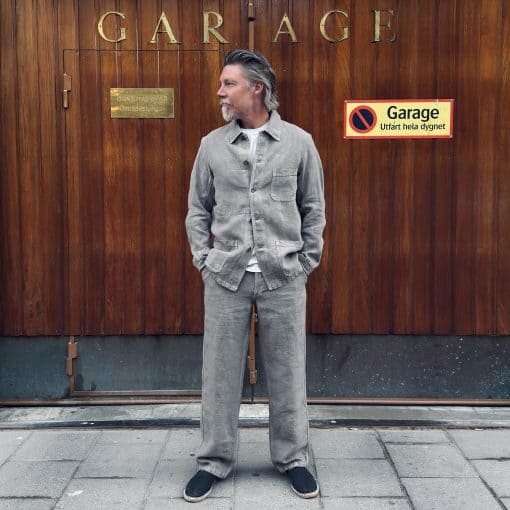 Vetra Heavy Linen Craftman Jacket – Natural Grey