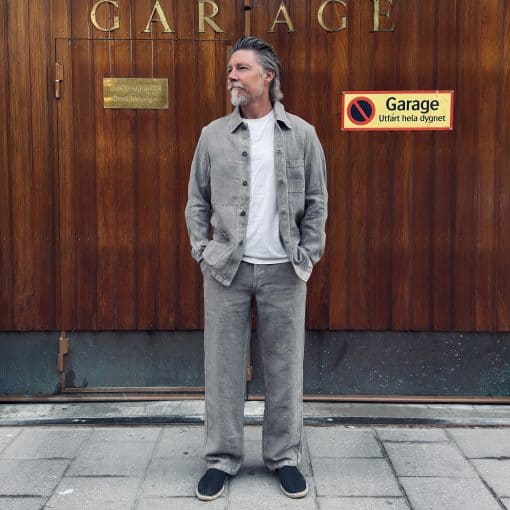 Vetra Heavy Linen Craftman Pants – Natural Grey