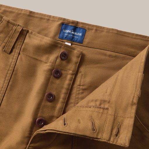L’Usine Bleue Moleskin Work Pants – Brown
