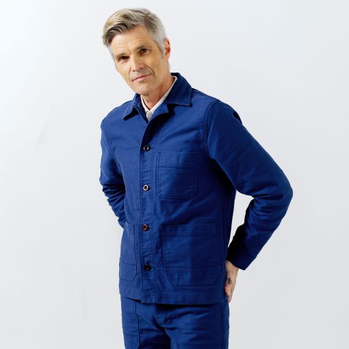 L’Usine Bleue Moleskin Work Jacket – Blue