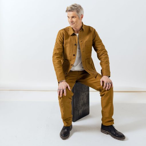 L’Usine Bleue Moleskin Work Pants – Brown