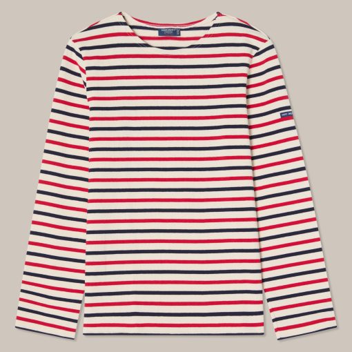 Saint James Meridien Cotton Sweater Tricolor