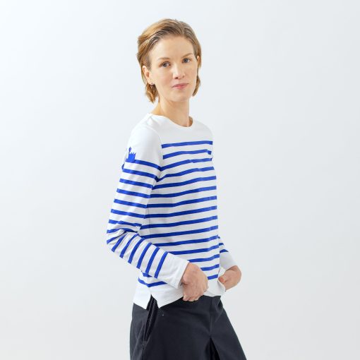 L’Usine Bleue X Saint James: Breton Gitane Blue -Woman