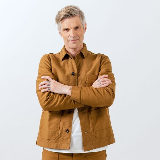 L’Usine Bleue Moleskin Work Jacket –  Brown