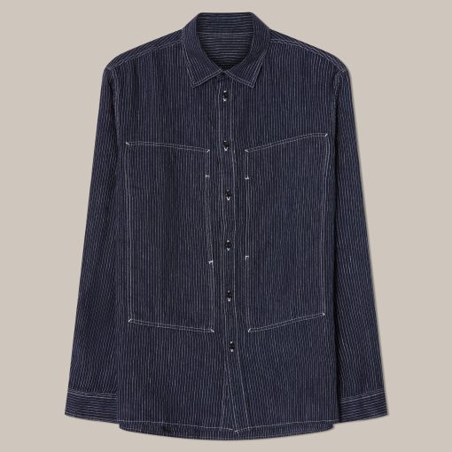 L’Usine Bleue Maquignon Linen Shirt