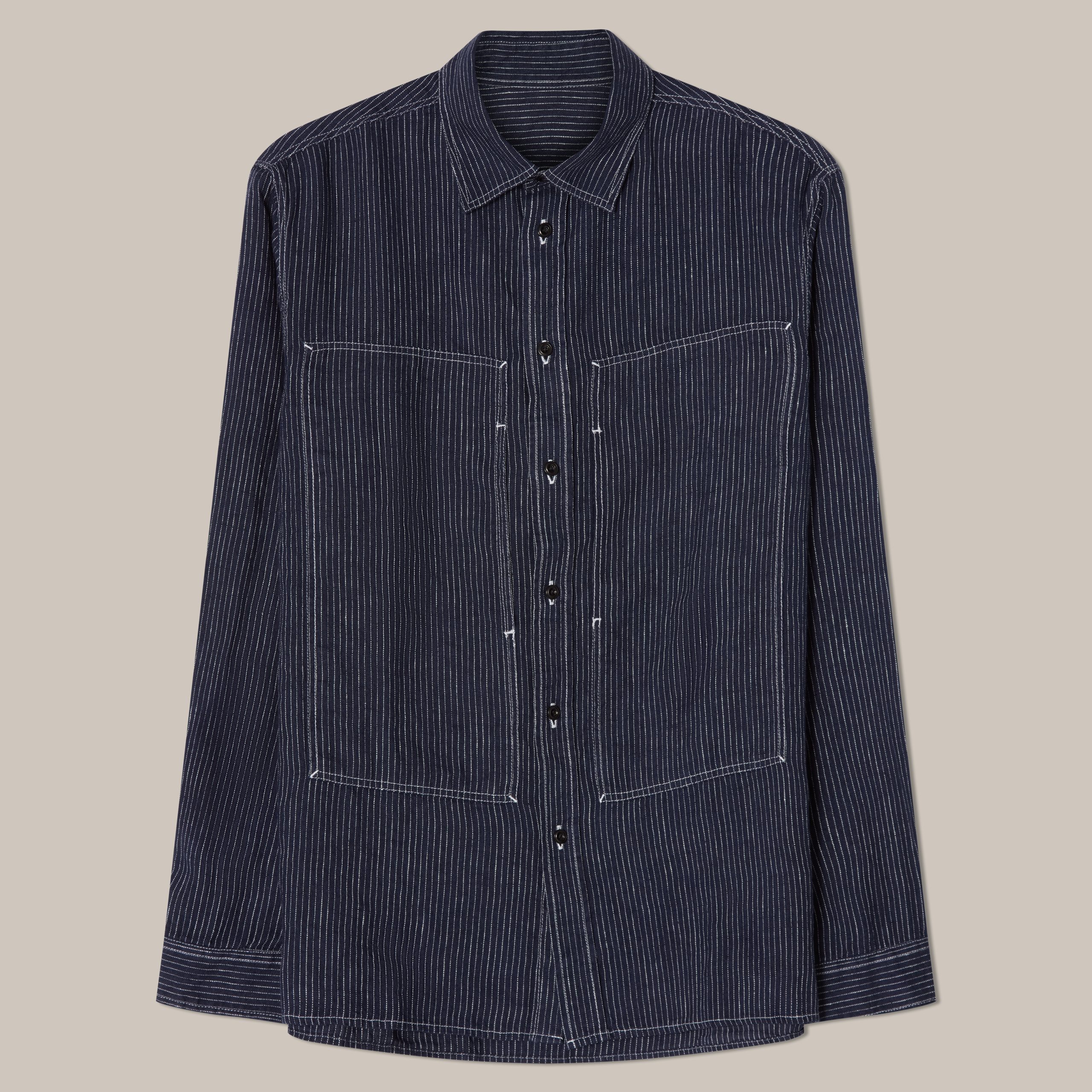 L’Usine Bleue Maquignon Linen Shirt